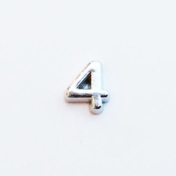 Number Plain 4 - Silver image 0