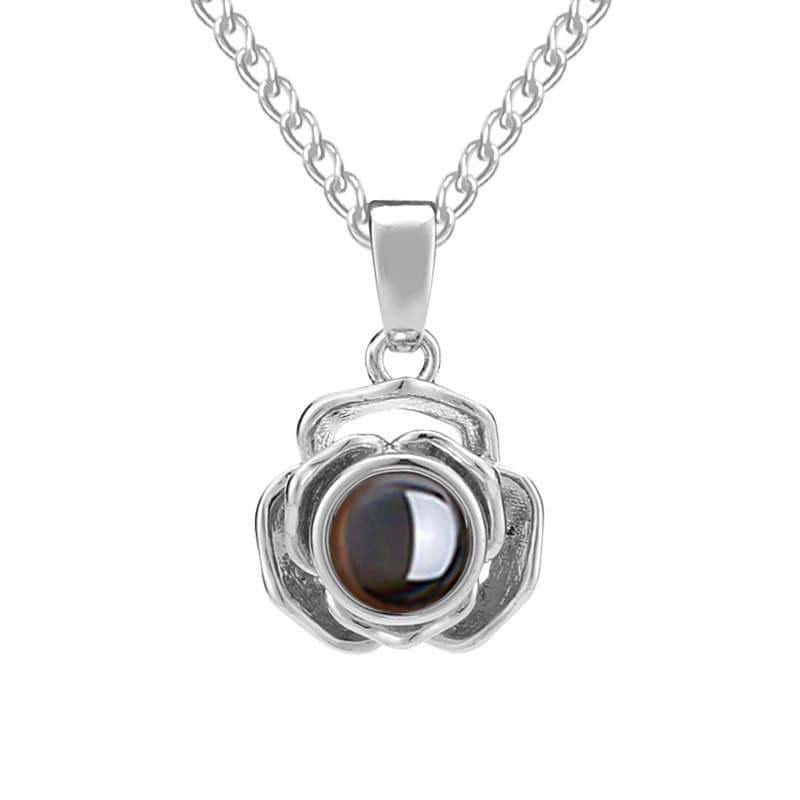 Projection Photo Rose Bud Necklace