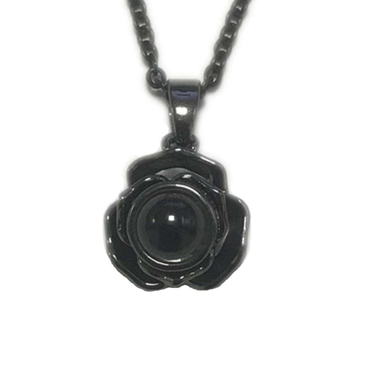 Projection Photo Rose Bud Necklace
