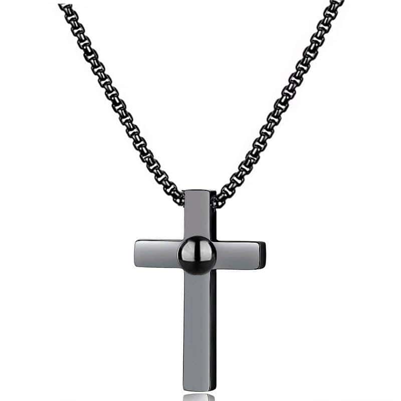Projection Photo Cross Necklace