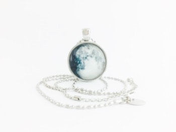 Moon Pendant - Waxing Gibbous Moon