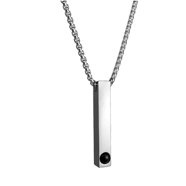 Projection Photo Bar Necklace