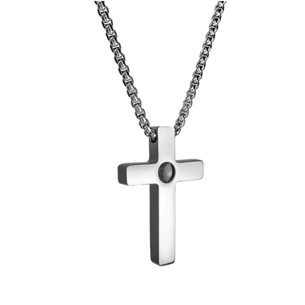 Projection Photo Bar Necklace