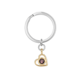 Projection Photo Heart Key Ring