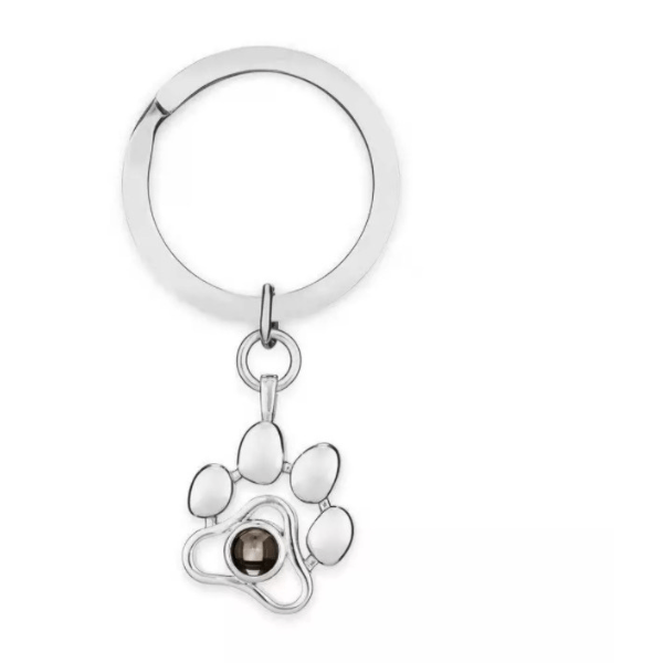 Projection Photo Pet-Paw With Viewing Stone Necklace