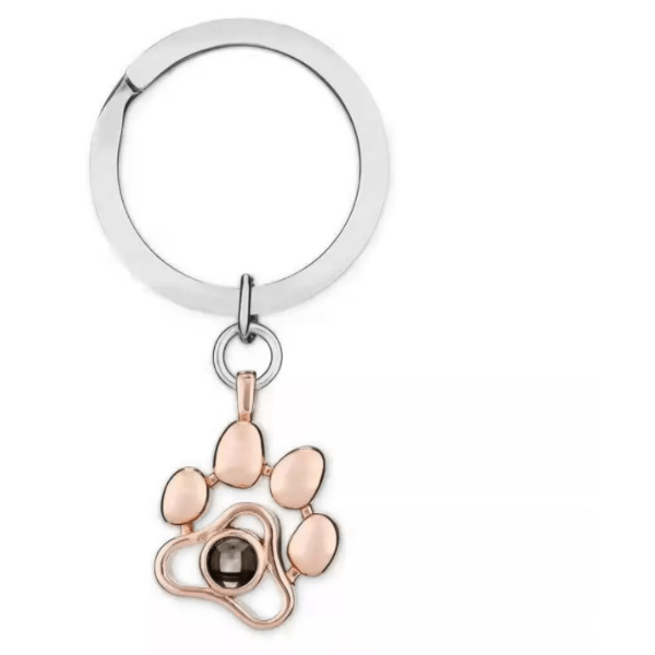Projection Photo Pet-Paw Key Ring