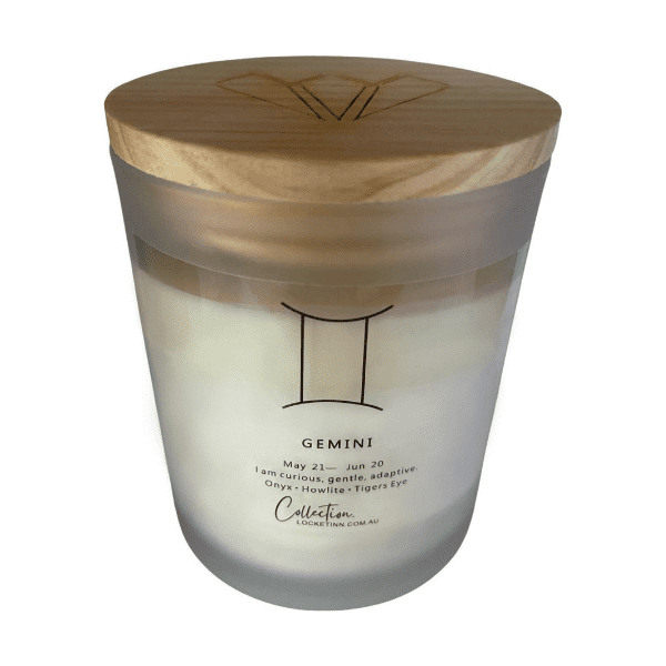 Zodiac Crystal Candle Gemini