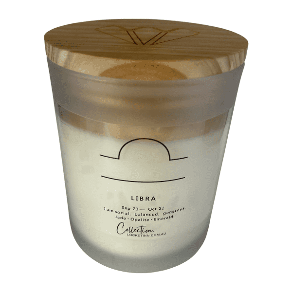 Zodiac Crystal Candle Libra