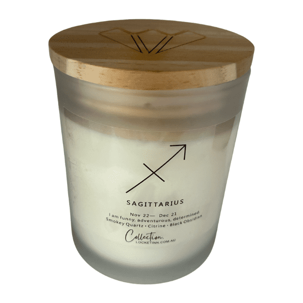 Zodiac Crystal Candle Sagittarius