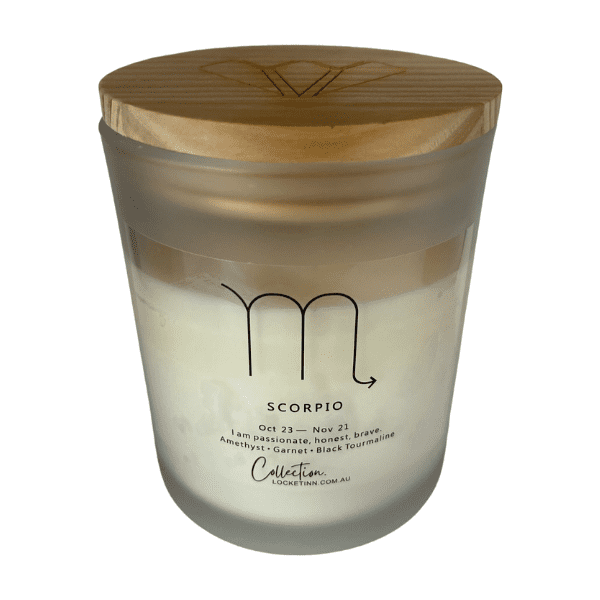 Zodiac Crystal Candle Scorpio