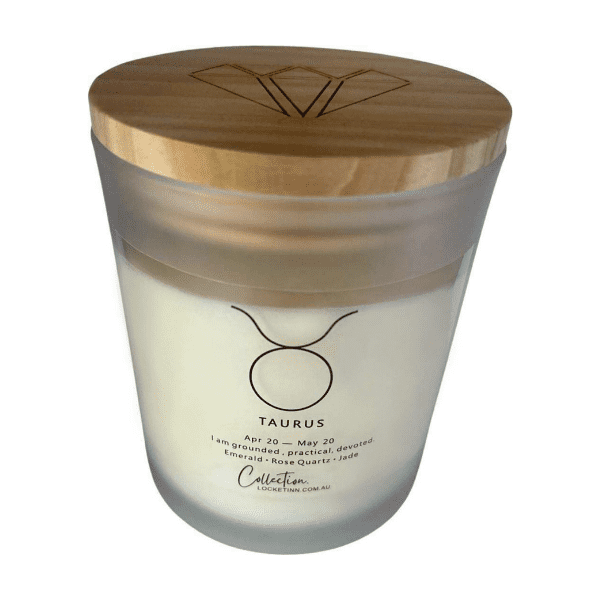 Zodiac Crystal Candle Taurus