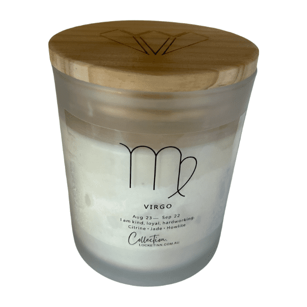 Zodiac Crystal Candle Virgo