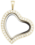 Locket Gold Standard Sweet Heart Crystals image 0