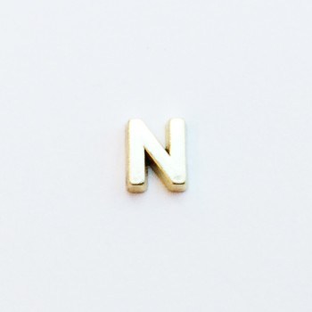 Letter N - Plain Gold image 0