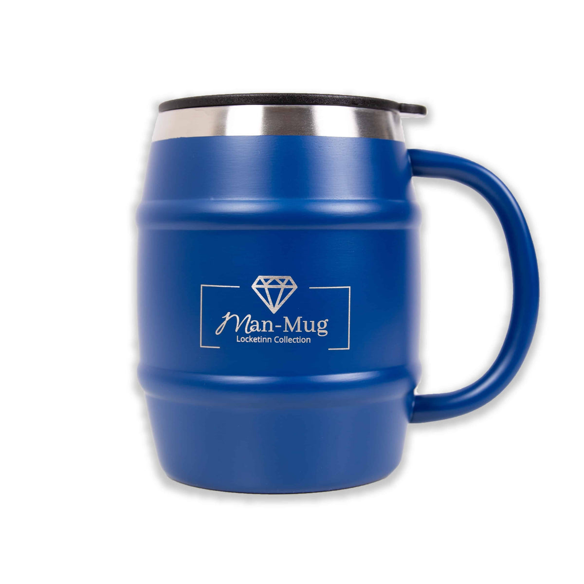 INNsulated Man-Mug Beer Barrel- Matt Blue 420ml image 0