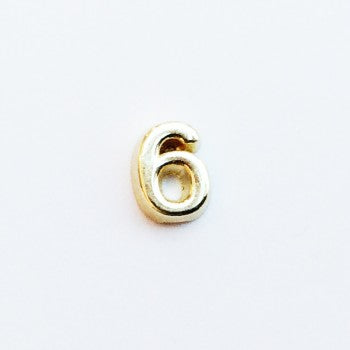 Number Plain 6 - Gold image 0