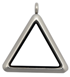 Locket Silver Standard Triangle Plain image 0