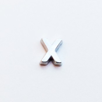 Letter X - Plain Silver image 0
