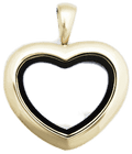Locket Gold Medium Heart Plain image 0
