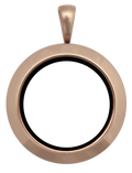 Rose Gold Medium Round Plain Locket image 0