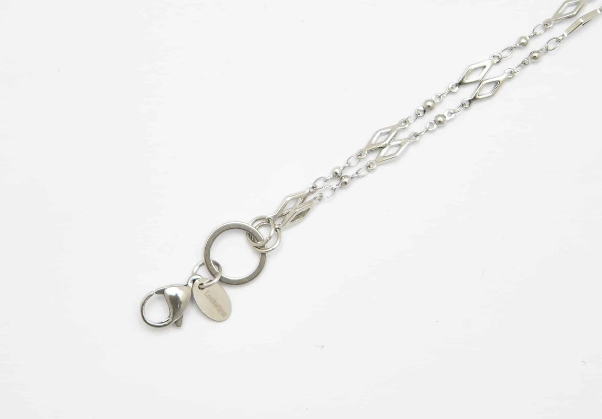 Chain Silver 80cm Diamond Link image 0