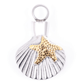 Urn Clam Silver With Gold Starfish Pendant image 0