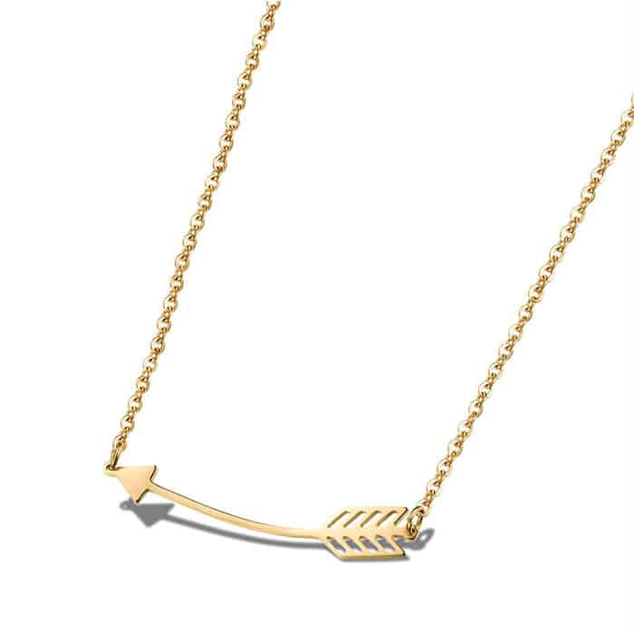 Necklace Natural Elements Arrow-Gold image 0