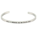 Mantraband Bangles-All I Need Is Within Me image 0