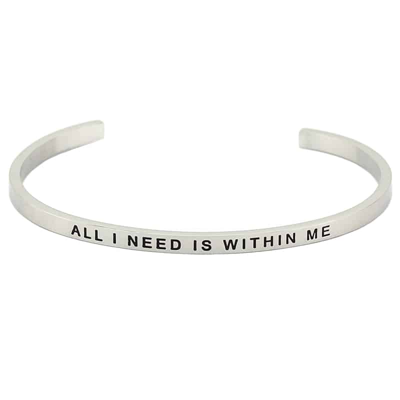 Mantraband Bangles-All I Need Is Within Me image 0