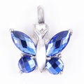 Urn Blue Crystal Butterfly Pendants image 0