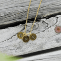 Gold-Initial Coin Charm A-Z image 0
