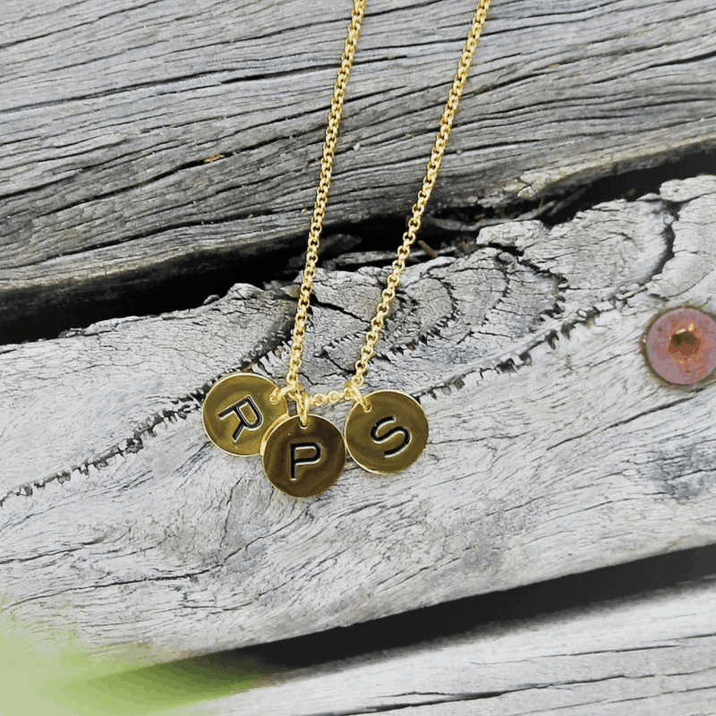 Gold-Initial Coin Charm A-Z image 0