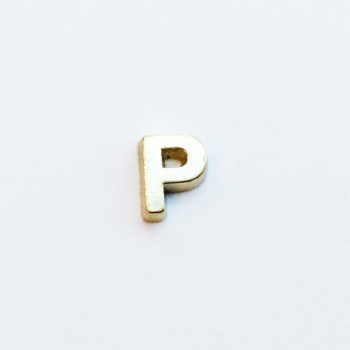 Letter P - Plain Gold image 0