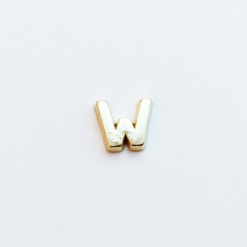 Letter W - Plain Gold image 0