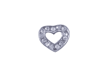 Heart - Silver Hollow Crystals image 0