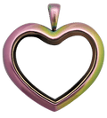 Locket Rainbow Standard Plain Heart image 0