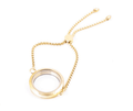 Bracelet Locket Snake Chain Slider-Gold image 0