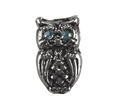 Owl - Silver with Light Blue Eyes image 0