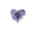 Small Love Heart - Rose Pink Crystal image 0