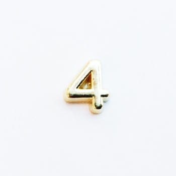 Number Plain 4 - Gold image 0