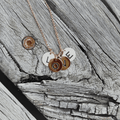 Rose Gold-Initial Coin Charm A-Z image 0