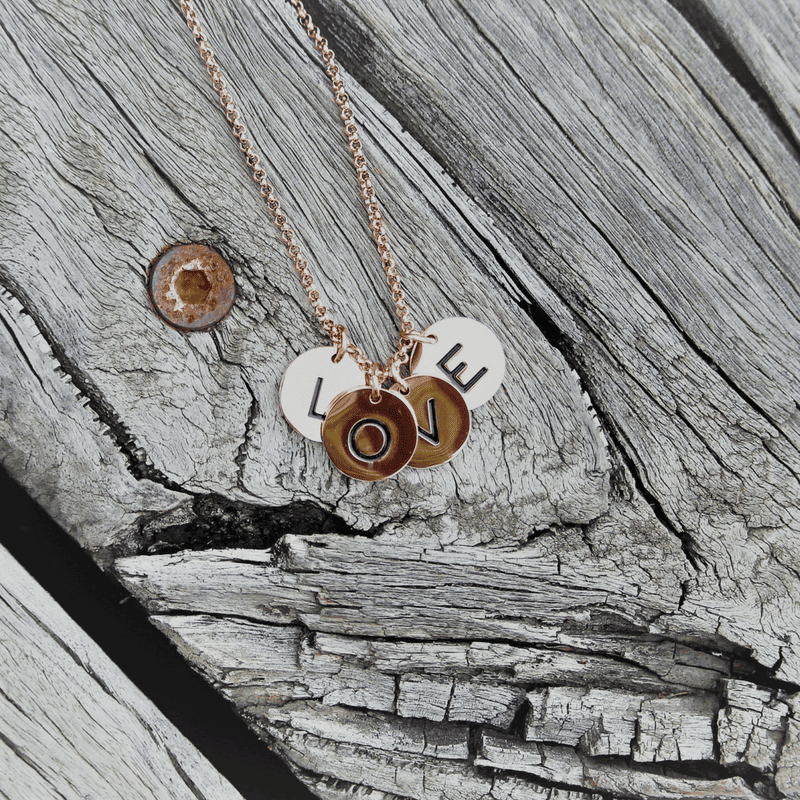 Rose Gold-Initial Coin Charm A-Z image 0