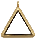 Gold Standard Triangle Plain Locket image 0