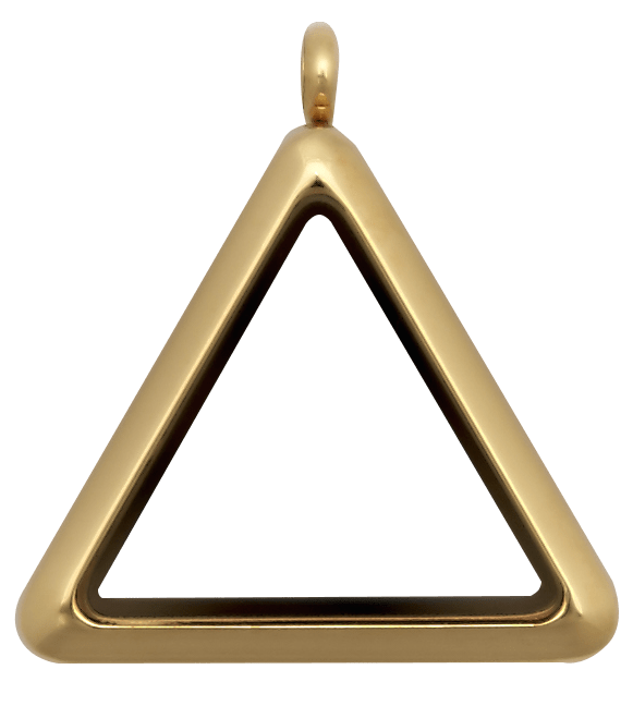 Gold Standard Triangle Plain Locket image 0