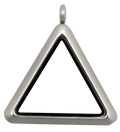 Locket Silver Standard Triangle Plain image 0