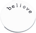 Large Plate - Believe Silver image 0