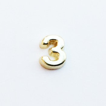 Number Plain 3 - Gold image 0