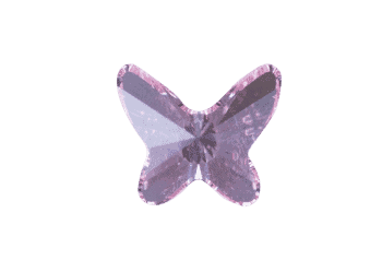 Butterfly - Swarovski Light Pink Crystal image 0