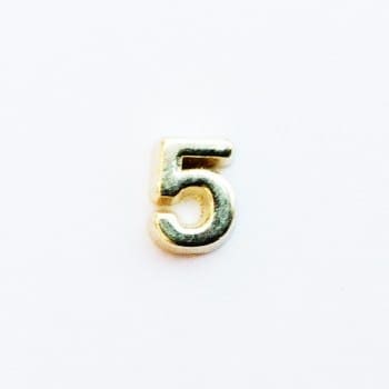 Number Plain 5 - Gold image 0