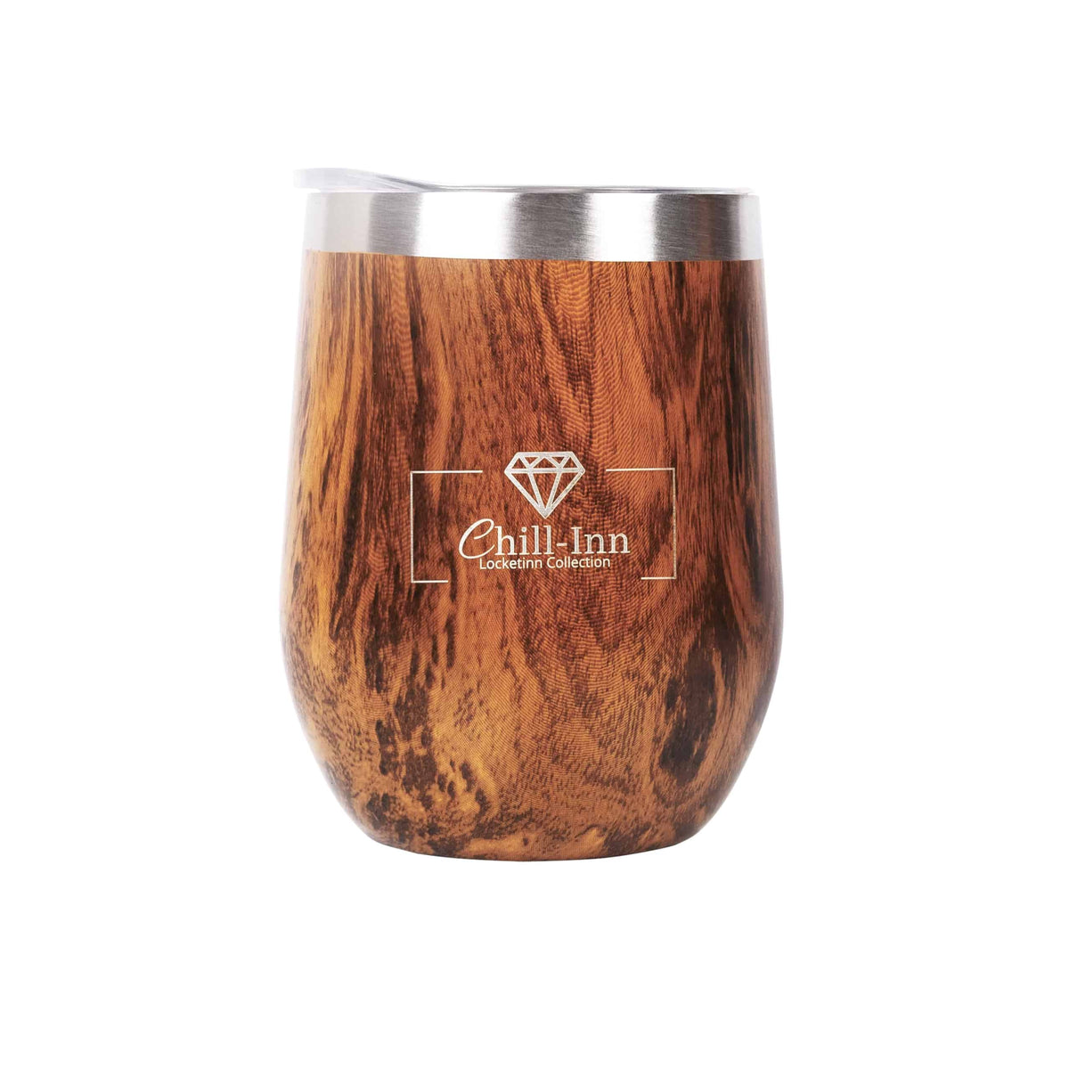 INNsulated- Thermos Vacuum Chill-Inn Goblets 12oz (Woodgrain) image 0